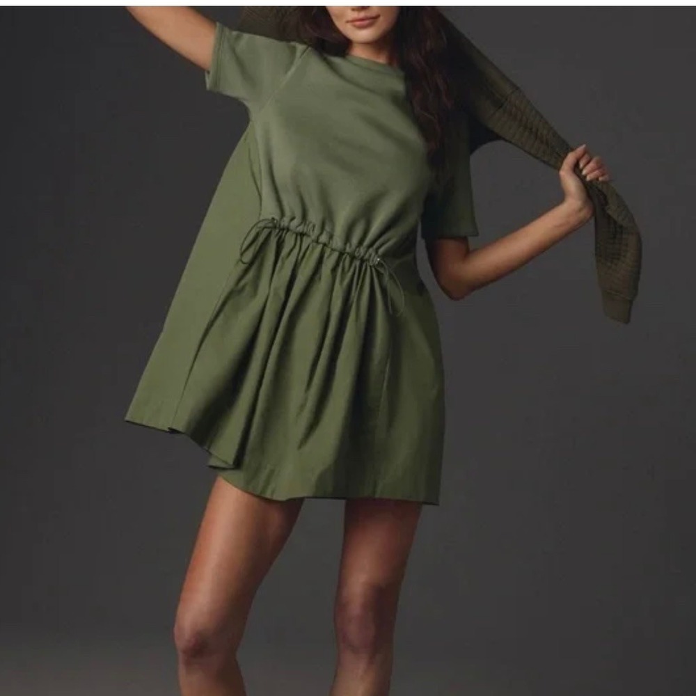 Pilcro Olive Green Mini Dress